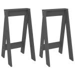 vidaXL Scaune, 2 buc., gri, 40x40x75 cm, lemn masiv de pin vidaXL Scaune, 2 buc., gri, 40x40x75 cm, lemn masiv de pin