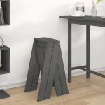 vidaXL Scaune, 2 buc., gri, 40x40x75 cm, lemn masiv de pin vidaXL Scaune, 2 buc., gri, 40x40x75 cm, lemn masiv de pin