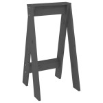 vidaXL Scaune, 2 buc., gri, 40x40x75 cm, lemn masiv de pin vidaXL Scaune, 2 buc., gri, 40x40x75 cm, lemn masiv de pin