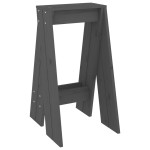 vidaXL Scaune, 2 buc., gri, 40x40x75 cm, lemn masiv de pin vidaXL Scaune, 2 buc., gri, 40x40x75 cm, lemn masiv de pin