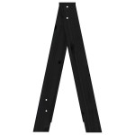 vidaXL Scaune, 2 buc., negru, 40x40x75 cm, lemn masiv de pin