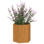 vidaXL Jardinieră, ruginiu, 40x40x45 cm, oțel corten vidaXL Jardinieră, ruginiu, 40x40x45 cm, oțel corten