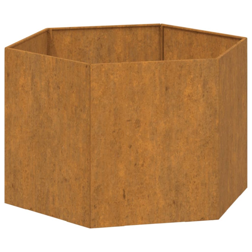 vidaXL Jardinieră, ruginiu, 60x60x45 cm, oțel corten
