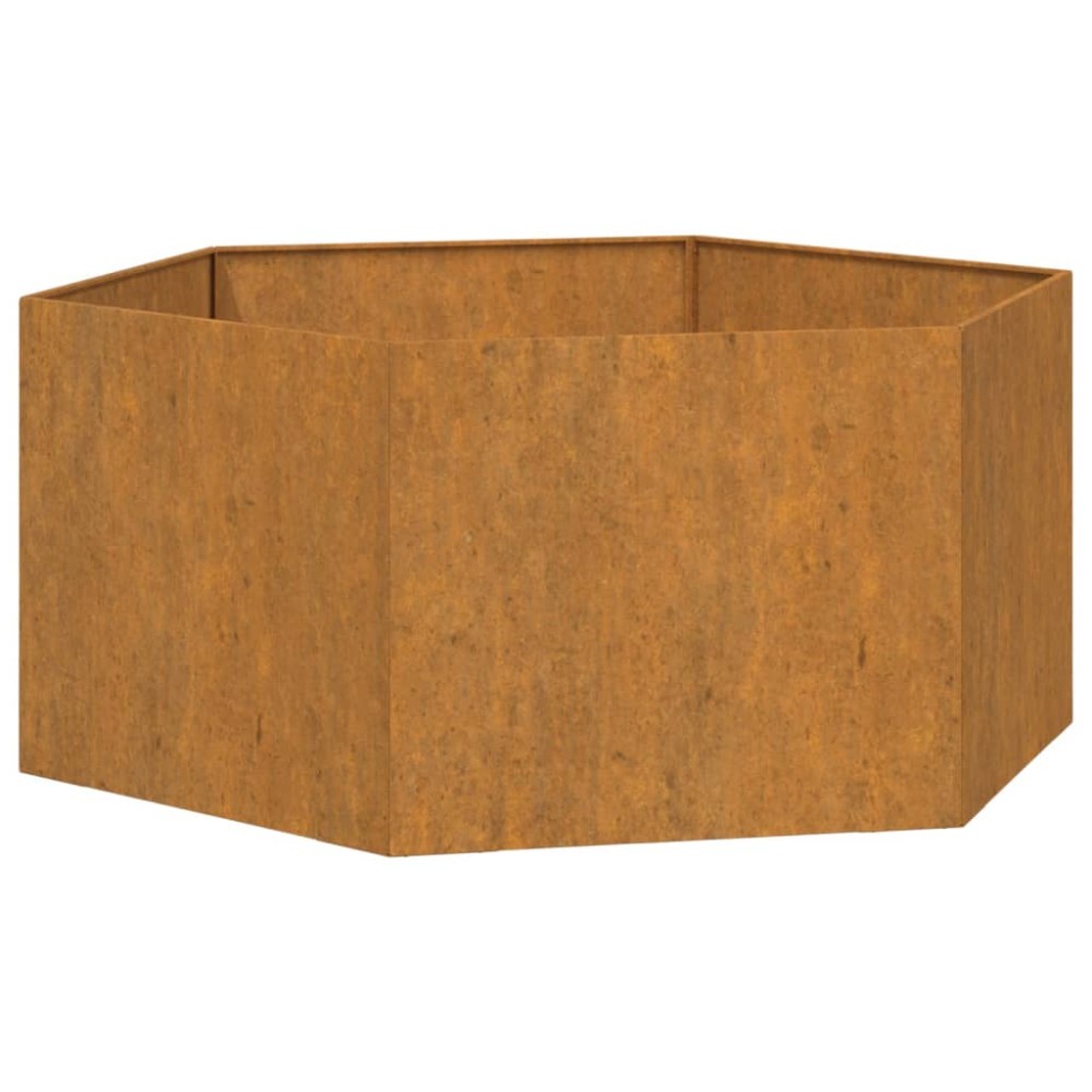 vidaXL Jardinieră, ruginiu, 90x90x45 cm, oțel corten