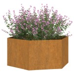 vidaXL Jardinieră, ruginiu, 90x90x45 cm, oțel corten vidaXL Jardinieră, ruginiu, 90x90x45 cm, oțel corten