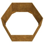 vidaXL Jardinieră, ruginiu, 90x90x45 cm, oțel corten vidaXL Jardinieră, ruginiu, 90x90x45 cm, oțel corten