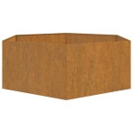 vidaXL Jardinieră, ruginiu, 138x120x45 cm, oțel corten vidaXL Jardinieră, ruginiu, 138x120x45 cm, oțel corten