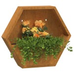 vidaXL Jardiniere de perete, 2 buc., ruginiu, 46x10x40 cm, oțel corten vidaXL Jardiniere de perete, 2 buc., ruginiu, 46x10x40 cm, oțel corten