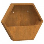 vidaXL Jardiniere de perete, 2 buc., ruginiu, 46x10x40 cm, oțel corten vidaXL Jardiniere de perete, 2 buc., ruginiu, 46x10x40 cm, oțel corten