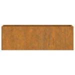 vidaXL Jardiniere de perete, 2 buc., ruginiu, 53x10x17 cm, oțel corten