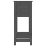 vidaXL Jardinieră cu raft, gri, 82,5x34,5x81 cm, lemn masiv de pin vidaXL Jardinieră cu raft, gri, 82,5x34,5x81 cm, lemn masiv de pin