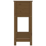 vidaXL Jardinieră cu raft, maro miere, 82,5x34,5x81 cm, lemn masiv pin
