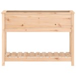 vidaXL Jardinieră cu raft, 111,5x34,5x81 cm, lemn masiv de pin vidaXL Jardinieră cu raft, 111,5x34,5x81 cm, lemn masiv de pin