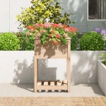 vidaXL Jardinieră cu raft, 54x54x81 cm, lemn masiv de pin vidaXL Jardinieră cu raft, 54x54x81 cm, lemn masiv de pin