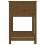 vidaXL Jardinieră cu raft, maro miere, 82,5x54x81 cm, lemn masiv pin