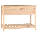 vidaXL Jardinieră cu raft, 111,5x54x81 cm, lemn masiv de pin vidaXL Jardinieră cu raft, 111,5x54x81 cm, lemn masiv de pin
