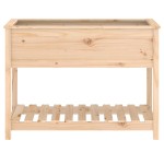 vidaXL Jardinieră cu raft, 111,5x54x81 cm, lemn masiv de pin vidaXL Jardinieră cu raft, 111,5x54x81 cm, lemn masiv de pin