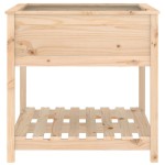 vidaXL Jardinieră cu raft, 82,5x82,5x81 cm, lemn masiv de pin vidaXL Jardinieră cu raft, 82,5x82,5x81 cm, lemn masiv de pin