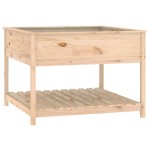 vidaXL Jardinieră cu raft, 111,5x111,5x81 cm, lemn masiv de pin vidaXL Jardinieră cu raft, 111,5x111,5x81 cm, lemn masiv de pin
