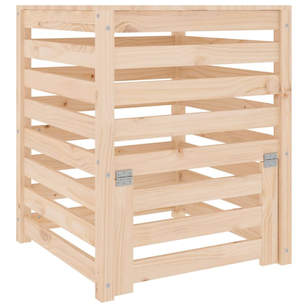 vidaXL Compostor, 63,5x63,5x77,5 cm, lemn masiv de pin