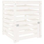 vidaXL Compostor, alb, 63,5x63,5x77,5 cm, lemn masiv de pin vidaXL Compostor, alb, 63,5x63,5x77,5 cm, lemn masiv de pin