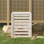 vidaXL Compostor, alb, 63,5x63,5x77,5 cm, lemn masiv de pin vidaXL Compostor, alb, 63,5x63,5x77,5 cm, lemn masiv de pin