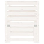 vidaXL Compostor, alb, 63,5x63,5x77,5 cm, lemn masiv de pin vidaXL Compostor, alb, 63,5x63,5x77,5 cm, lemn masiv de pin