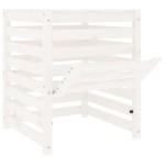 vidaXL Compostor, alb, 63,5x63,5x77,5 cm, lemn masiv de pin vidaXL Compostor, alb, 63,5x63,5x77,5 cm, lemn masiv de pin