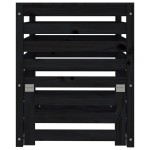 vidaXL Compostor, negru, 63,5x63,5x77,5 cm, lemn masiv de pin vidaXL Compostor, negru, 63,5x63,5x77,5 cm, lemn masiv de pin