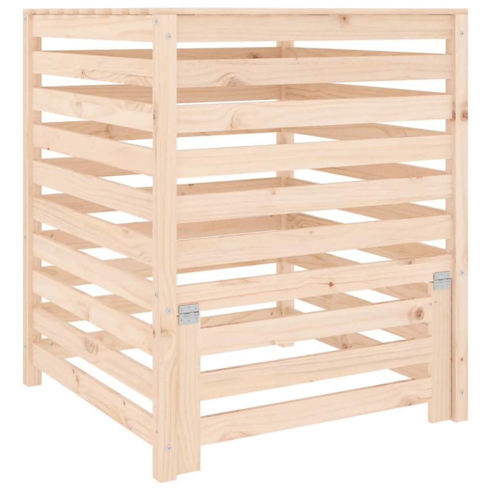 vidaXL Compostor, 82,5x82,5x99,5 cm, lemn masiv de pin