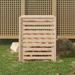 vidaXL Compostor, 82,5x82,5x99,5 cm, lemn masiv de pin vidaXL Compostor, 82,5x82,5x99,5 cm, lemn masiv de pin