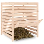 vidaXL Compostor, 82,5x82,5x99,5 cm, lemn masiv de pin vidaXL Compostor, 82,5x82,5x99,5 cm, lemn masiv de pin