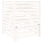 vidaXL Compostor, alb, 82,5x82,5x99,5 cm, lemn masiv de pin vidaXL Compostor, alb, 82,5x82,5x99,5 cm, lemn masiv de pin