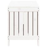 vidaXL Cutie de depozitare grădină, alb, 108x42,5x54 cm lemn masiv pin vidaXL Cutie de depozitare grădină, alb, 108x42,5x54 cm lemn masiv pin