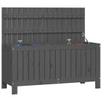 vidaXL Cutie de depozitare grădină, gri, 108x42,5x54 cm lemn masiv pin vidaXL Cutie de depozitare grădină, gri, 108x42,5x54 cm lemn masiv pin