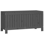 vidaXL Cutie de depozitare grădină, gri, 108x42,5x54 cm lemn masiv pin vidaXL Cutie de depozitare grădină, gri, 108x42,5x54 cm lemn masiv pin