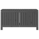 vidaXL Cutie de depozitare grădină, gri, 115x49x60 cm, lemn masiv pin vidaXL Cutie de depozitare grădină, gri, 115x49x60 cm, lemn masiv pin