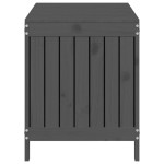 vidaXL Cutie de depozitare grădină, gri, 115x49x60 cm, lemn masiv pin vidaXL Cutie de depozitare grădină, gri, 115x49x60 cm, lemn masiv pin