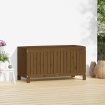 vidaXL Cutie depozitare grădină, maro miere, 115x49x60 cm, lemn pin vidaXL Cutie depozitare grădină, maro miere, 115x49x60 cm, lemn pin