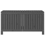 vidaXL Cutie de depozitare grădină, gri, 121x55x64 cm, lemn masiv pin vidaXL Cutie de depozitare grădină, gri, 121x55x64 cm, lemn masiv pin
