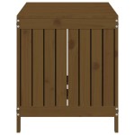 vidaXL Cutie depozitare grădină, maro miere, 121x55x64 cm, lemn pin vidaXL Cutie depozitare grădină, maro miere, 121x55x64 cm, lemn pin