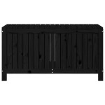vidaXL Cutie de depozitare grădină, negru, 121x55x64 cm lemn masiv pin vidaXL Cutie de depozitare grădină, negru, 121x55x64 cm lemn masiv pin