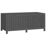 vidaXL Cutie de depozitare grădină, gri, 147x68x64 cm, lemn masiv pin vidaXL Cutie de depozitare grădină, gri, 147x68x64 cm, lemn masiv pin
