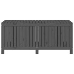 vidaXL Cutie de depozitare grădină, gri, 147x68x64 cm, lemn masiv pin vidaXL Cutie de depozitare grădină, gri, 147x68x64 cm, lemn masiv pin