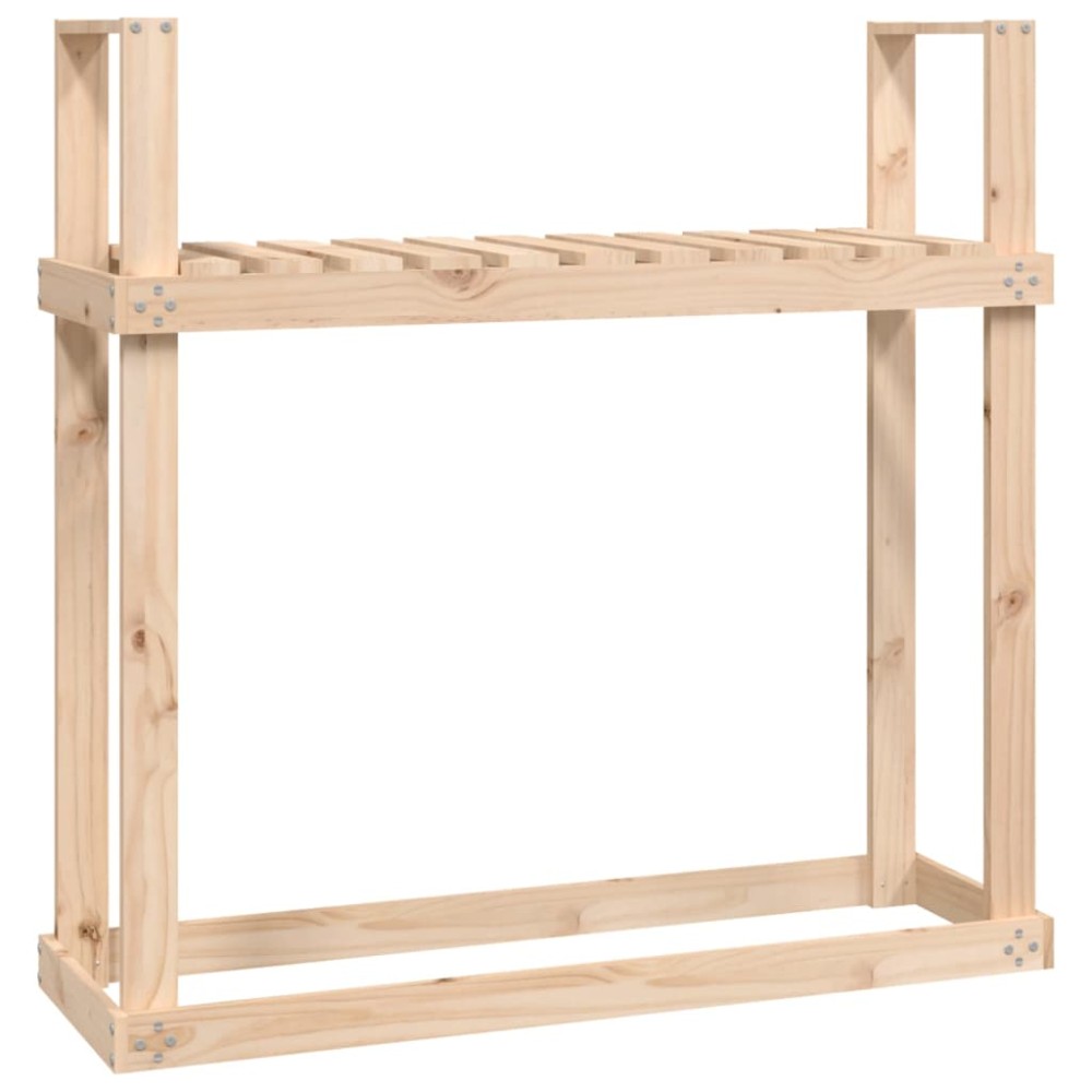 vidaXL Rastel pentru lemne de foc, 110x35x108,5 cm, lemn masiv de pin