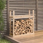 vidaXL Rastel pentru lemne de foc, 110x35x108,5 cm, lemn masiv de pin vidaXL Rastel pentru lemne de foc, 110x35x108,5 cm, lemn masiv de pin