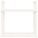 vidaXL Rastel pentru lemne de foc, alb, 110x35x108,5 cm lemn masiv pin vidaXL Rastel pentru lemne de foc, alb, 110x35x108,5 cm lemn masiv pin