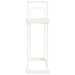 vidaXL Rastel pentru lemne de foc, alb, 110x35x108,5 cm lemn masiv pin vidaXL Rastel pentru lemne de foc, alb, 110x35x108,5 cm lemn masiv pin