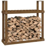 vidaXL Rastel lemne de foc, maro miere, 110x35x108,5 cm lemn masiv pin vidaXL Rastel lemne de foc, maro miere, 110x35x108,5 cm lemn masiv pin
