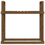 vidaXL Rastel lemne de foc, maro miere, 110x35x108,5 cm lemn masiv pin vidaXL Rastel lemne de foc, maro miere, 110x35x108,5 cm lemn masiv pin